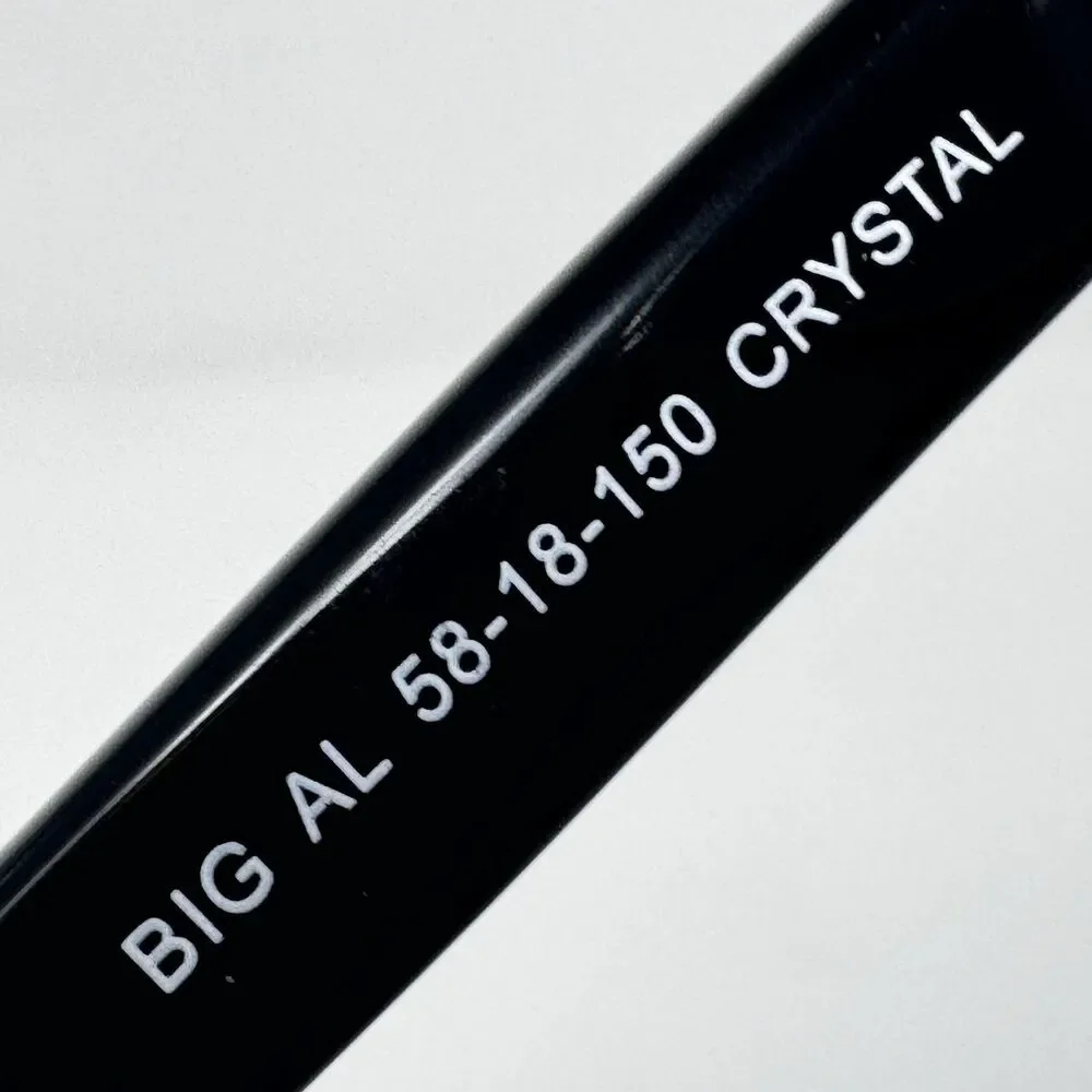Wide Guyz Big Al Crystal Clear Eyeglass Frames 58-18-150